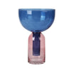 Blue & Coral Funnel Vase مزهرية