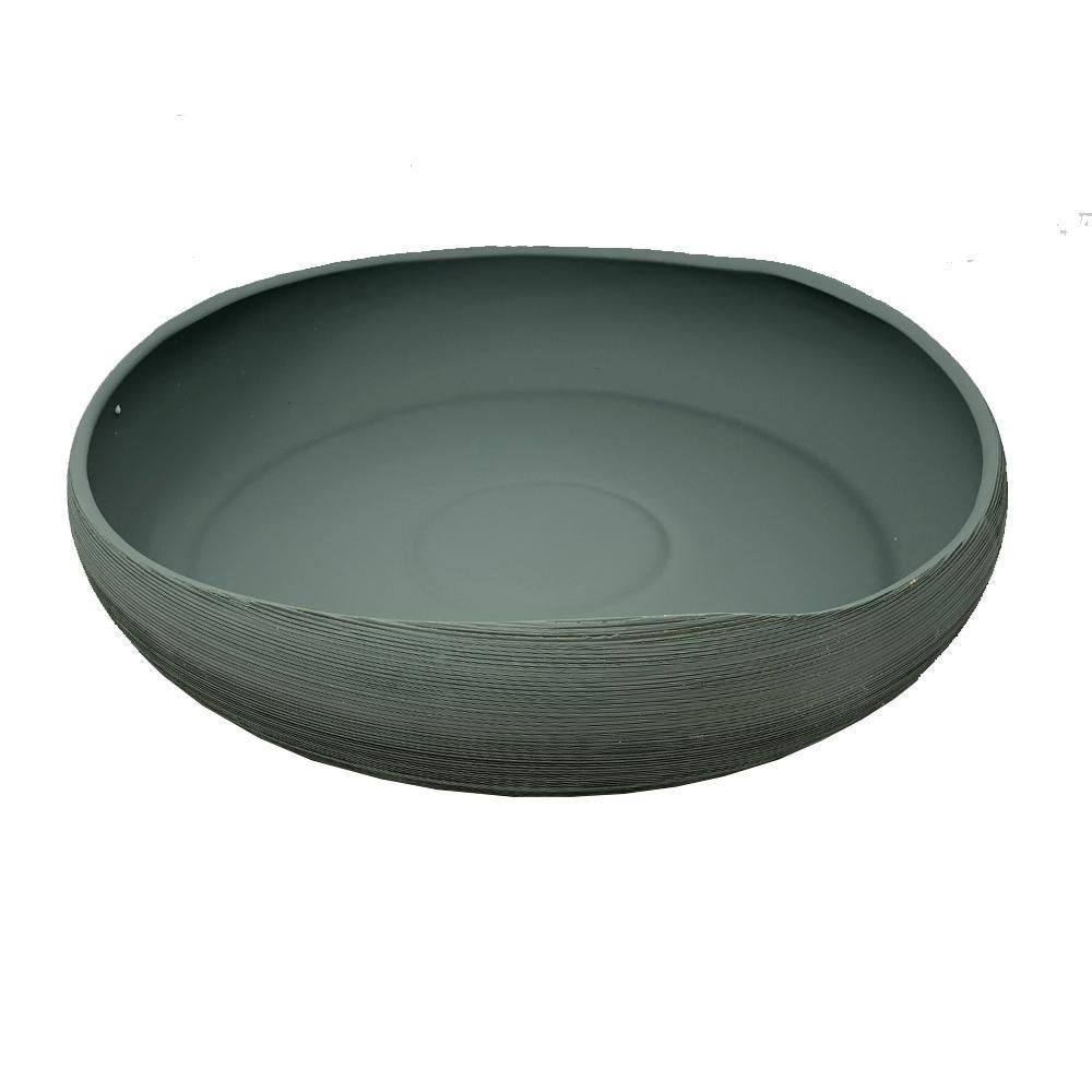 Deep Teal Ceramic Hand Scribed Bowl RYLX0202B1