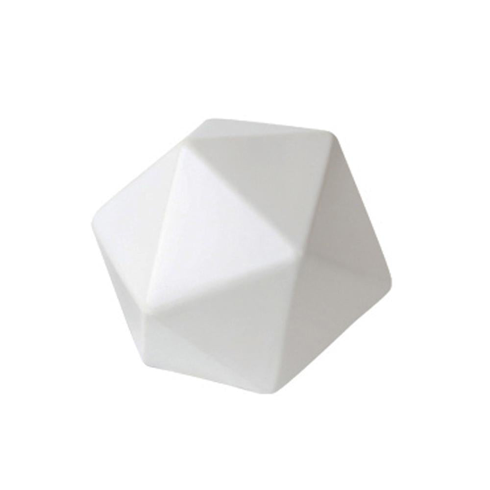 White Ceramic Geometric Decor - B FA-D2038B