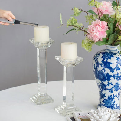 Crystal Pillar Candle Holder - Medium 73041