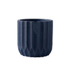 Solid Navy Concrete Planter - Small ZD-029S