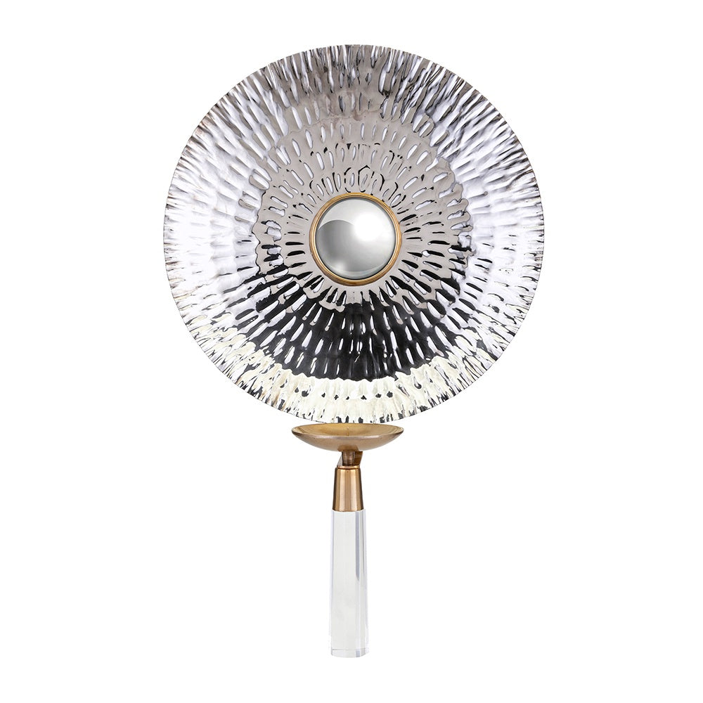 Steel & Acrylic Candle Wall Sconce 75348