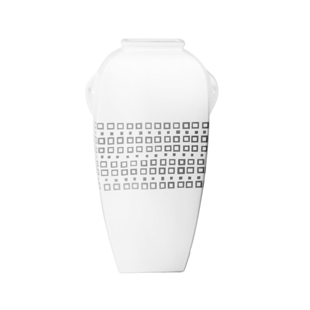 Black & White Patterned Ceramic Vessel - Medium 603010