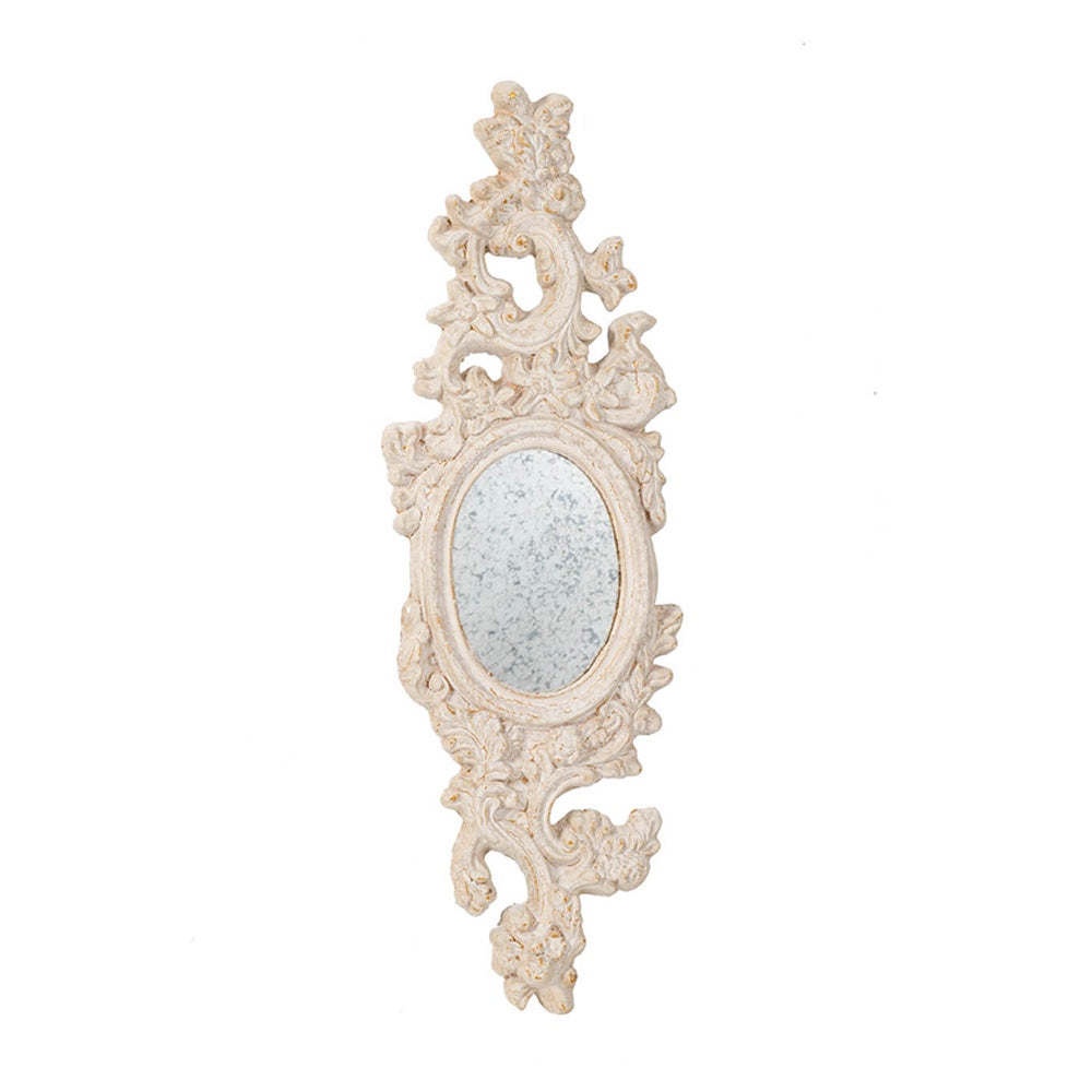 Antique White Mirrored Wall Décor 77101