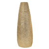 Gold Ceramic Tall Vase with Spiral Detail - A FAAD19A
