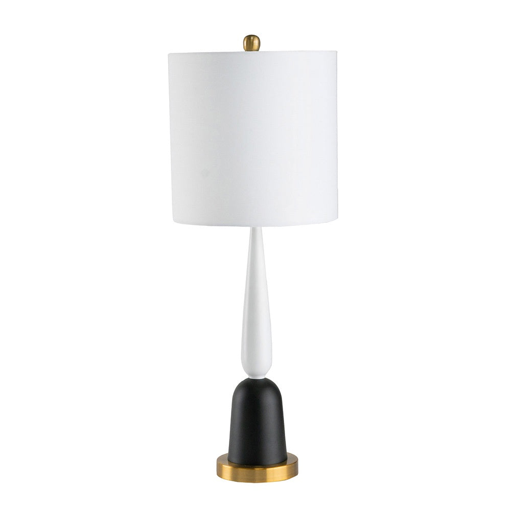 Sadie Table Lamp - Black/White 77473CE-DS - On Sale