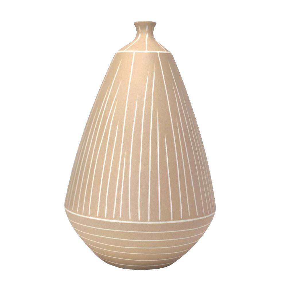 Beige Ceramic Vase - Medium 605248