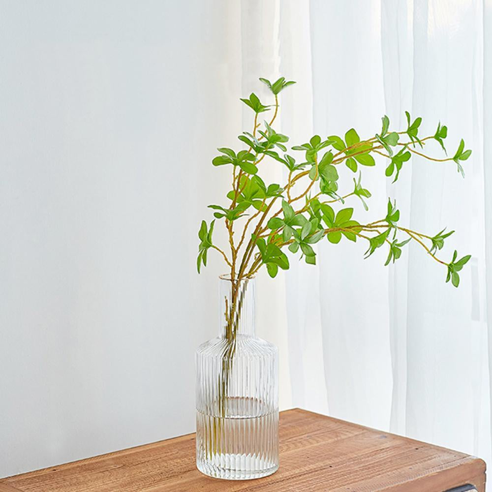 Faux Green Stems in Glass Vase SHZHCE1439-A1