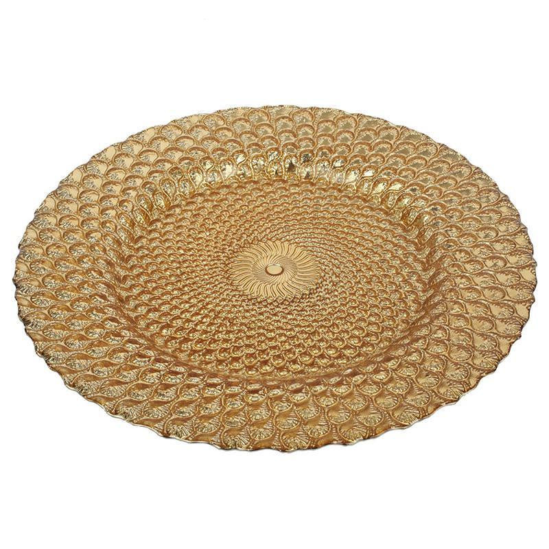 Gold Glass Charger 75843-GOLD