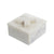 White Marble Box with 'X' Detail 78034-DS