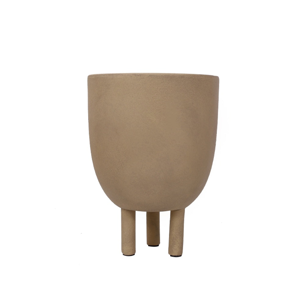 Beige Resin Bowl with Feet 9000-5