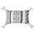 Black & White Tufted Woven Cushion with TasselsRB018 وسادة