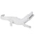 White Ceramic Crocodile Sculpture BSYG3534W