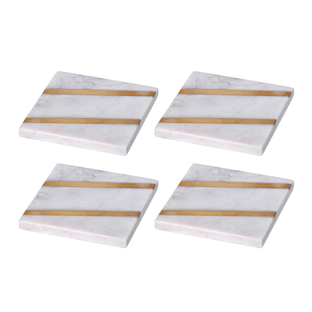 Set of 4 Marble Coasters 43093