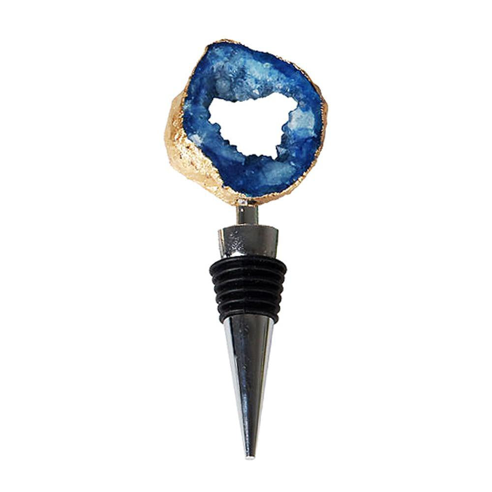 Natural Agate Bottle Stopper - Blue FL-TZ1008