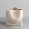Cream Ceramic Abstract Vase X2026-OFLYX2026-OFLY مزهرية