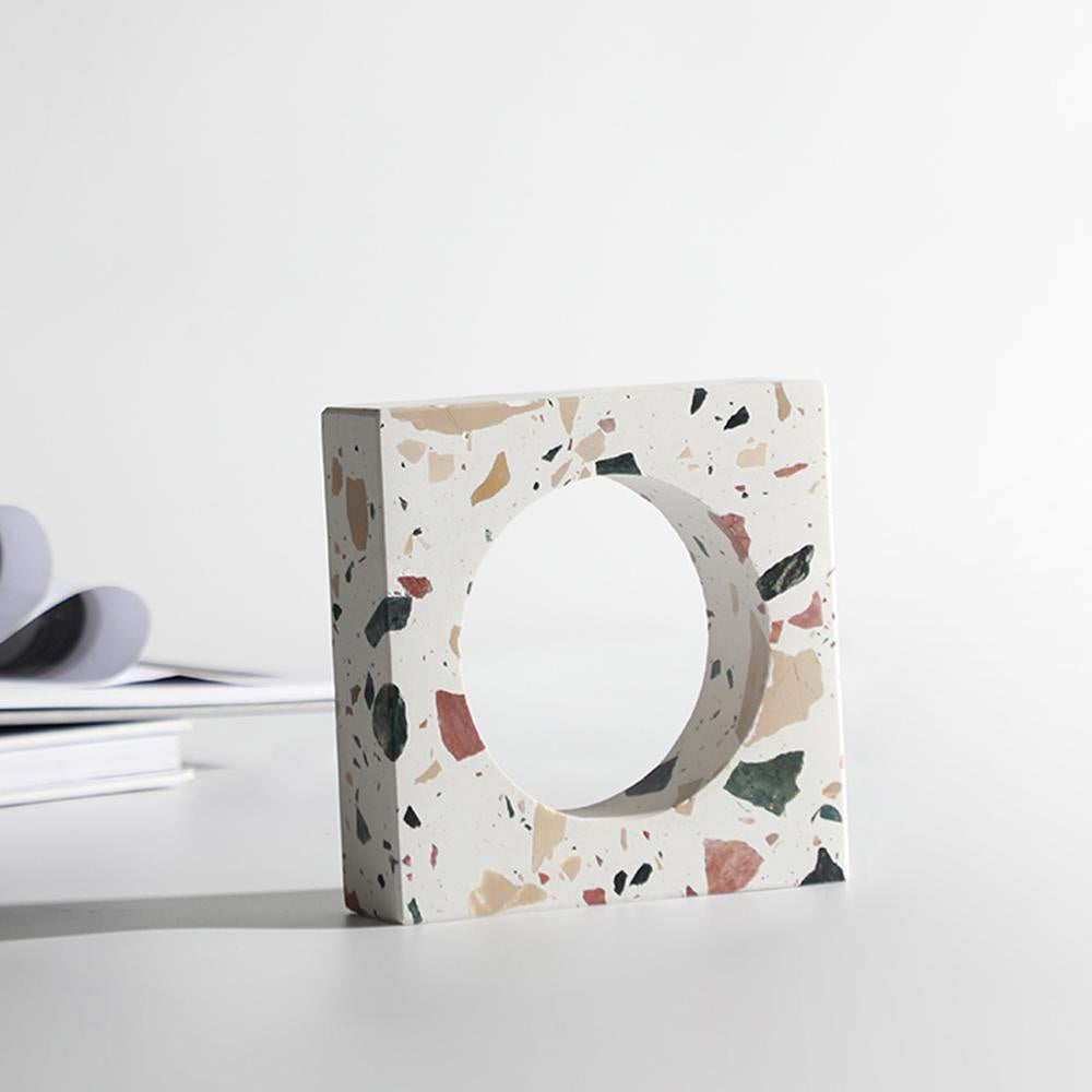 Terrazzo Square Sculpture H1115