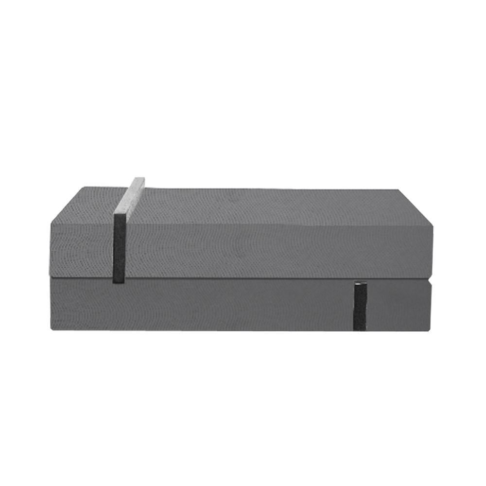 Grey Leather & Metal Decorative Box Large FB-PG2020A
