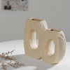 Beige Textured Ceramic Infinity Vase LT520-IN-B