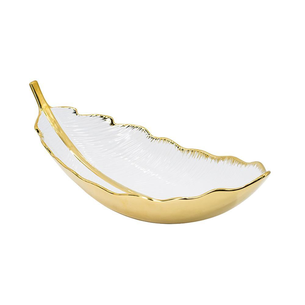 Ceramic Feather Bowl 8850