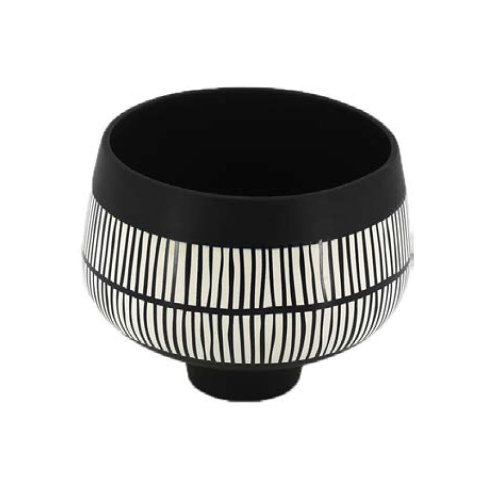 Black & White Ceramic Pot - Planter HPYG0315B1