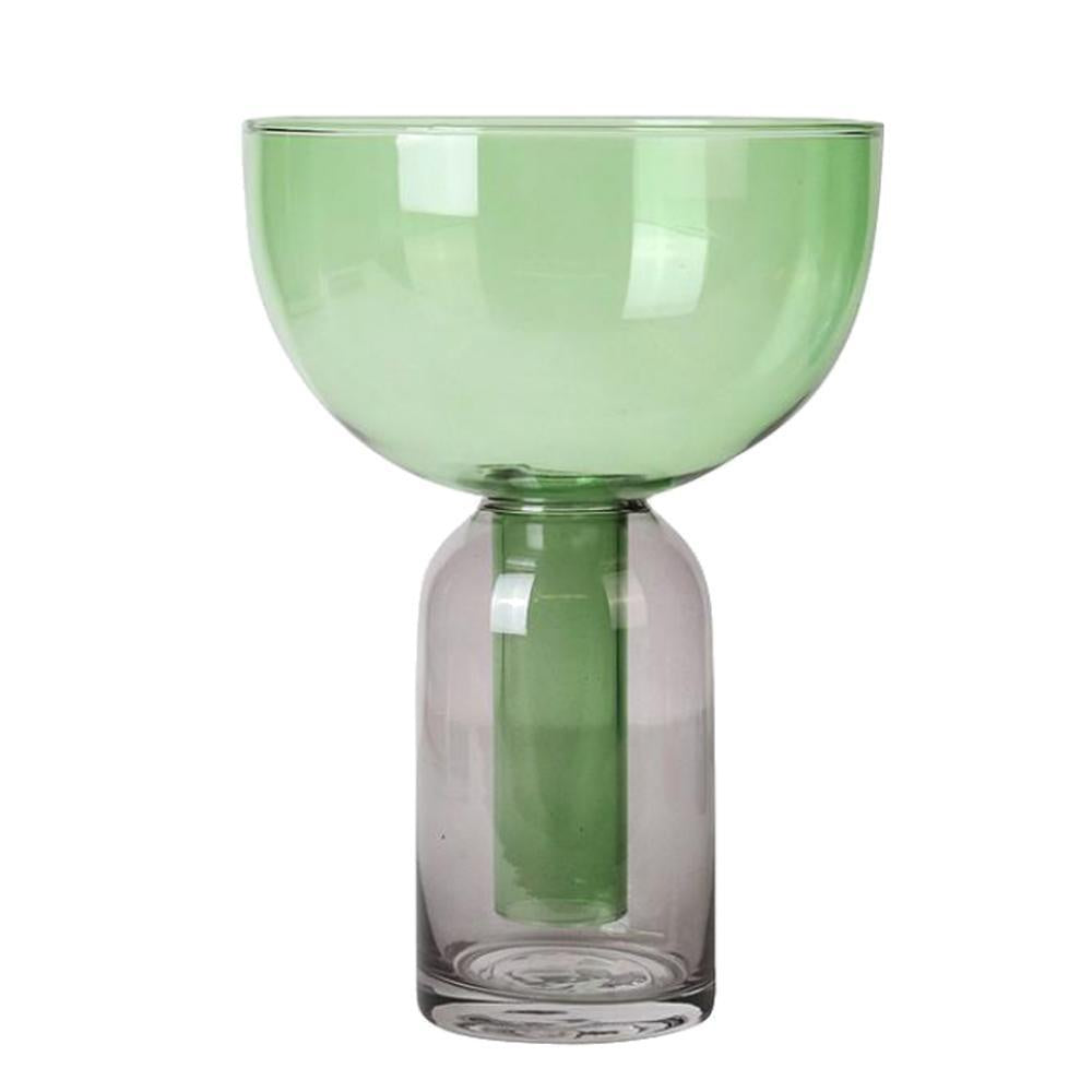 Green & Grey Funnel Vase FB-ZS2029C