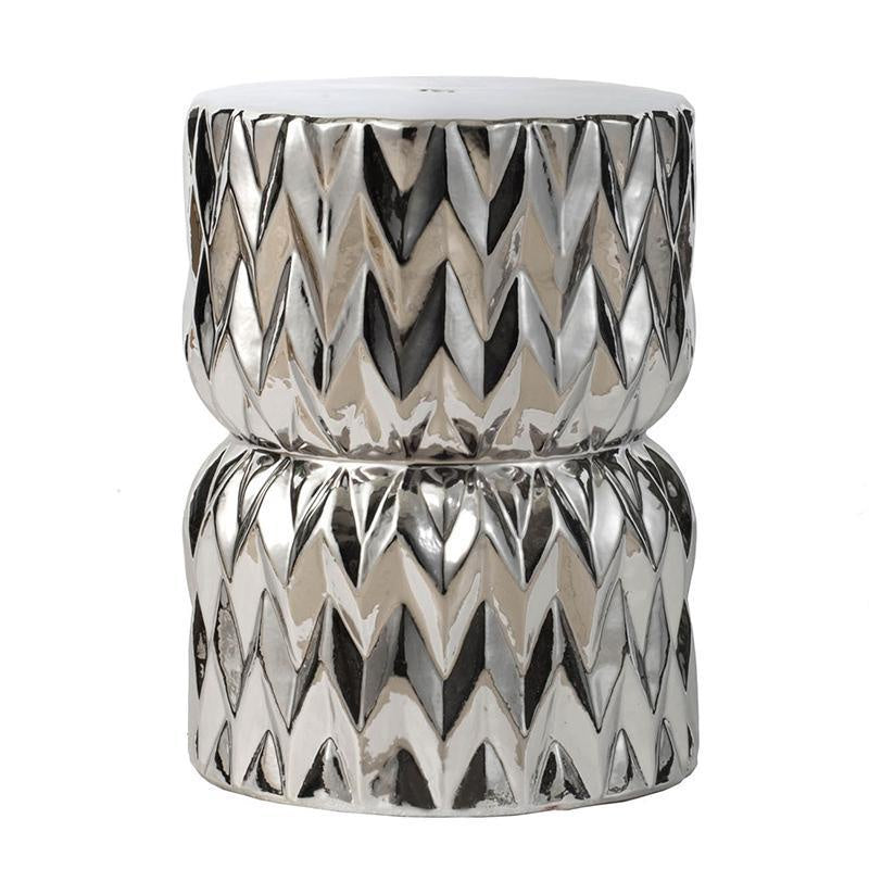 Silver Ceramic Stool 2212