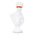 White Athena Resin Bust with Orange Mask 8000-488-W
