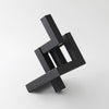 Black Iron Abstract Sculpture - B ديكور المنزل