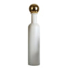 White Ceramic Bottle with Gold Top - Tall FA-D2055A