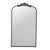 Black Iron Mirror with Crest Detail 82197-BLAC-DS