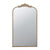 Gold Iron Mirror with Crest Detail 82197-GOLD-DS