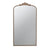 Gold Iron Floor Mirror with Crest Detail 82199-GOLD-DS