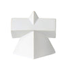 White Ceramic Geometric Décor - A FA-D2038A