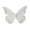 White Porcelain Butterfly with Gold Spots - Medium CY3874W2-G