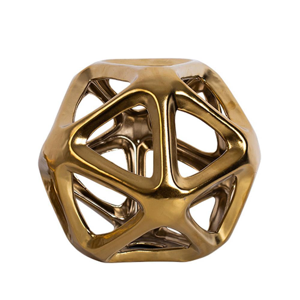 Gold Ceramic Geometric Orb - Large FA-D2117A