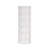 White Ceramic Vase with Wave Texture - Large FA-D2082A