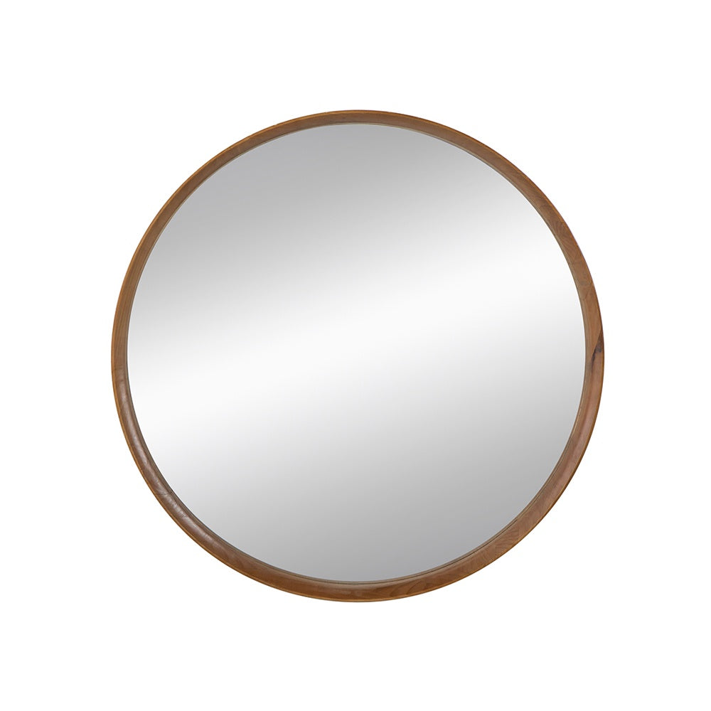 Round Wooden Mirror - Medium 83233-DS ديكور المنزل