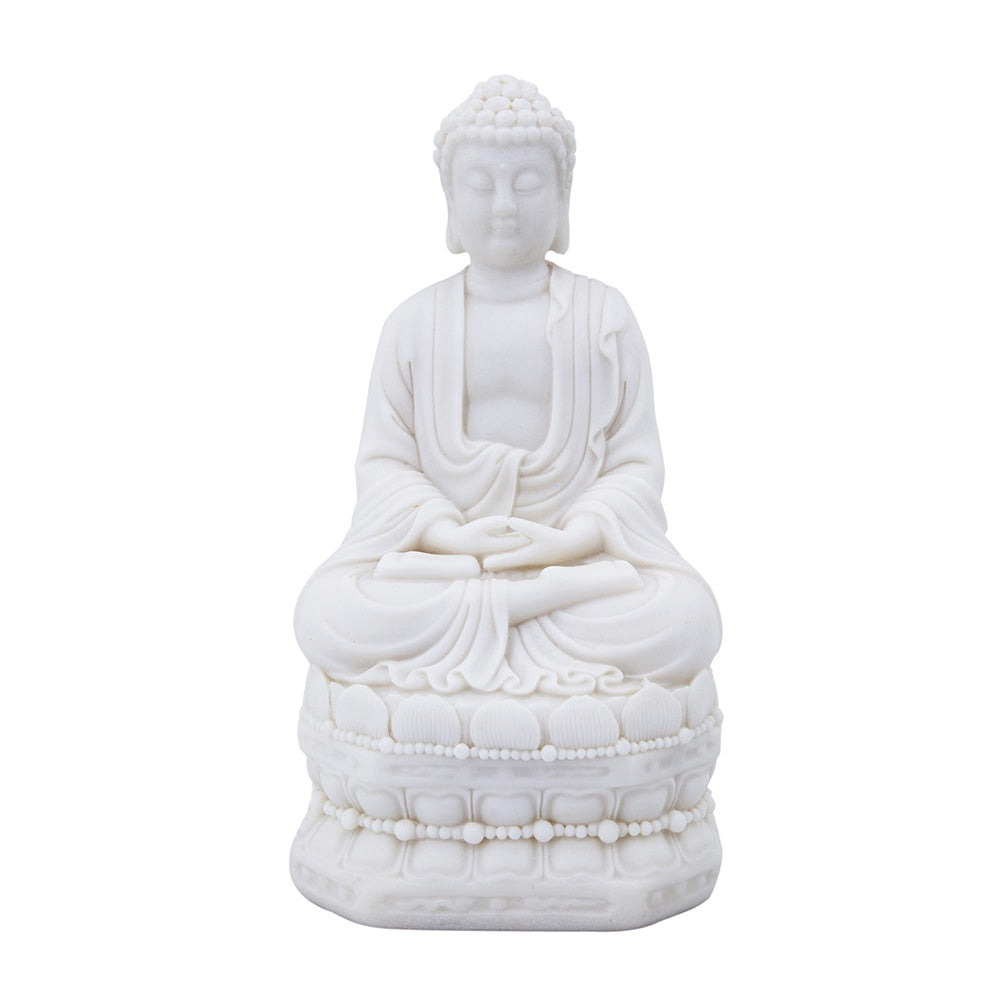 White Resin Buddha Sculpture 83441