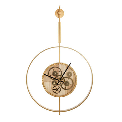 Iron & Wood Wall Clock 83622-DS