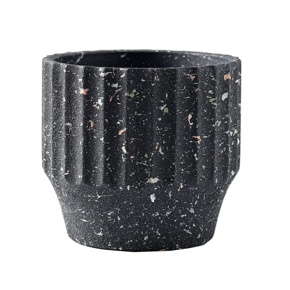 Grey Splatter Concrete Planter - Small ZD-035S