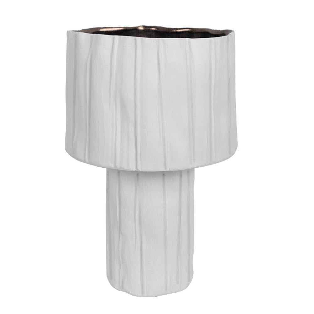 White Ceramic Bowl on Pedestal RYJSY3408J1