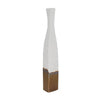 White & Gold Plated Ceramic Floor Vase HPDD3361J