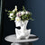 Light Grey Ceramic Half Mannequin Vase ZD-085