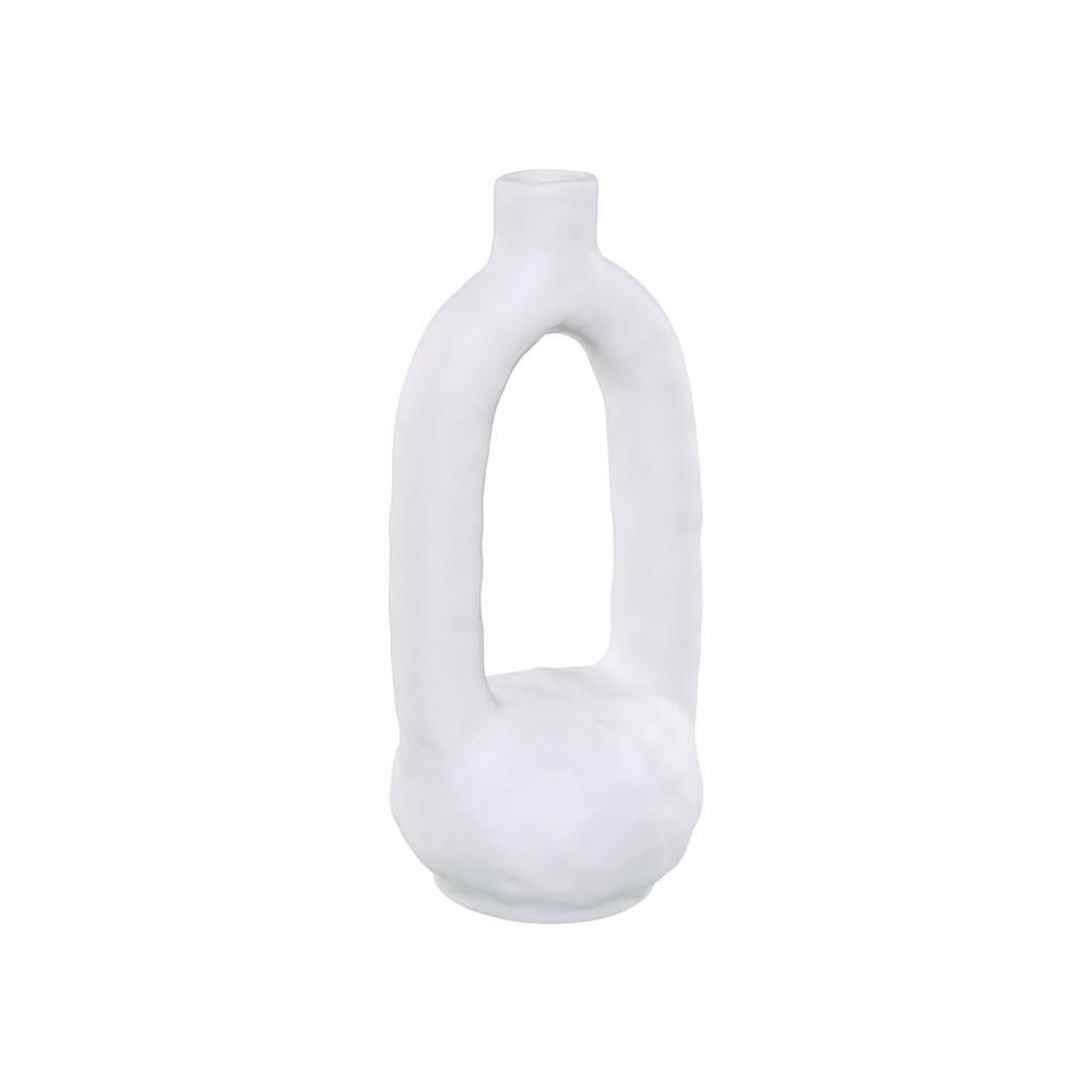 White Textured Ceramic Bud Vase - Small ZD-151