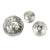 Set of 3 Stainless Steel Disc Wall Décor 89708-3