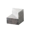 Grey Marble Geometric Sculpture - Small H0938