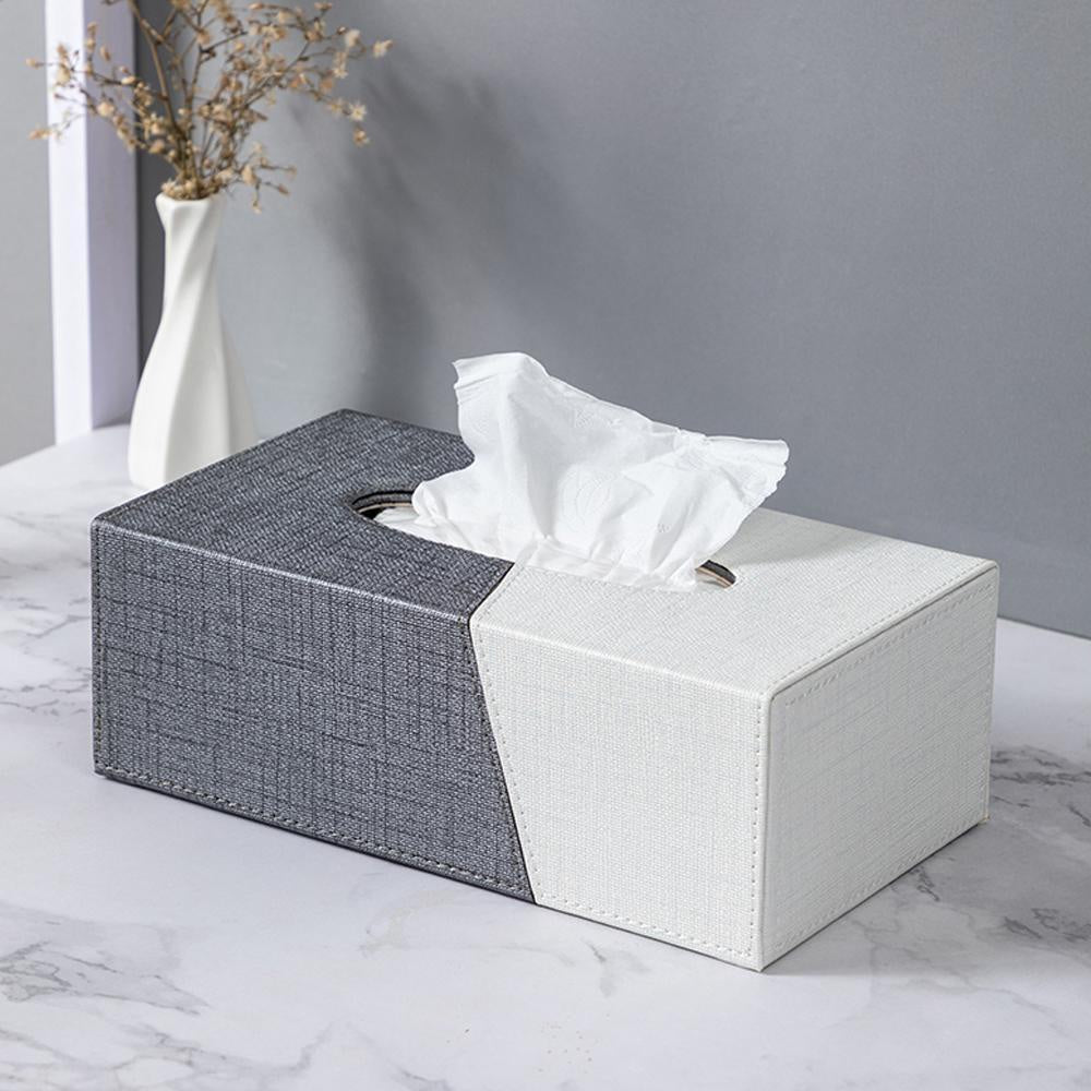 Grey & Ivory Tissue Box Cover SHDB1393007