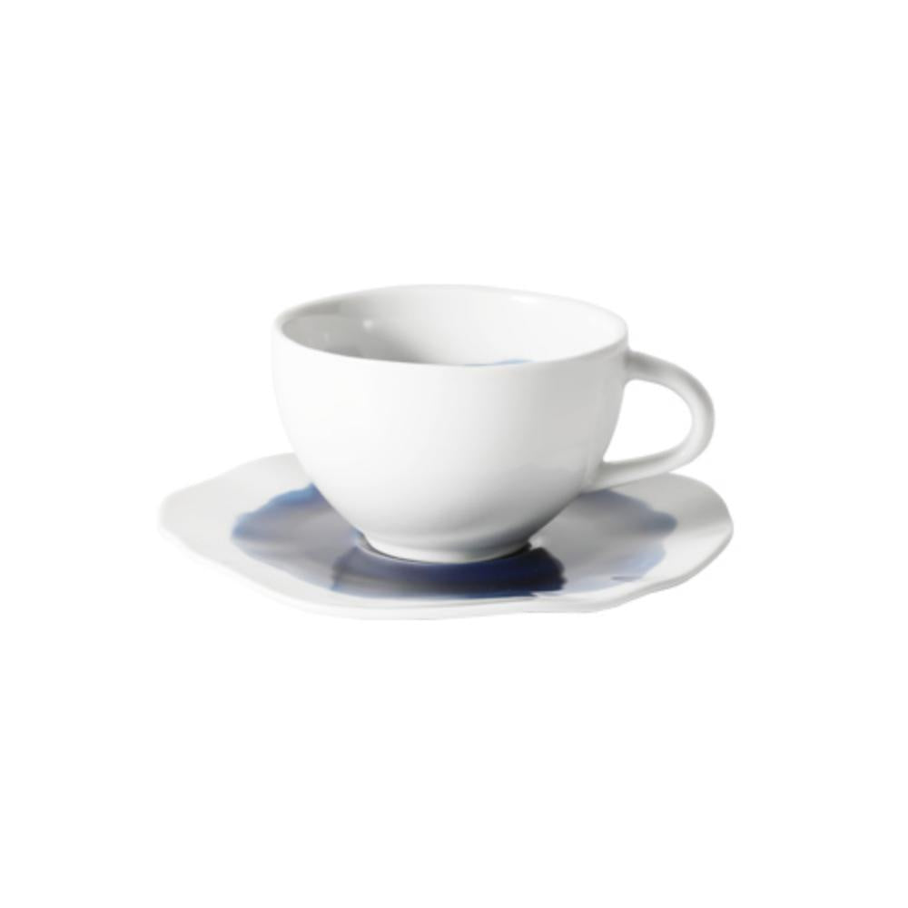 Wave Cup & Saucer - Ink Blue NJZ-105-B-CS