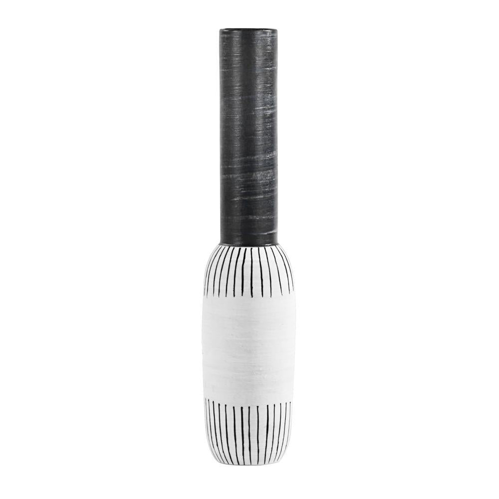 Black & White Ceramic Vase - A 607151